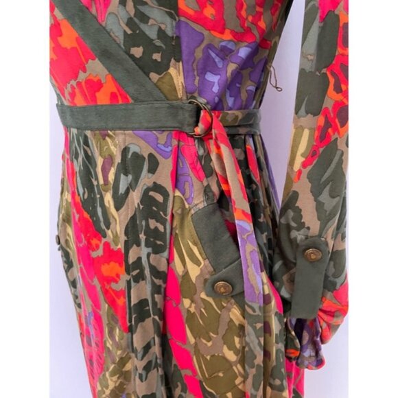 Hale Bob 100% silk wrap floral dress - Picture 5 of 6